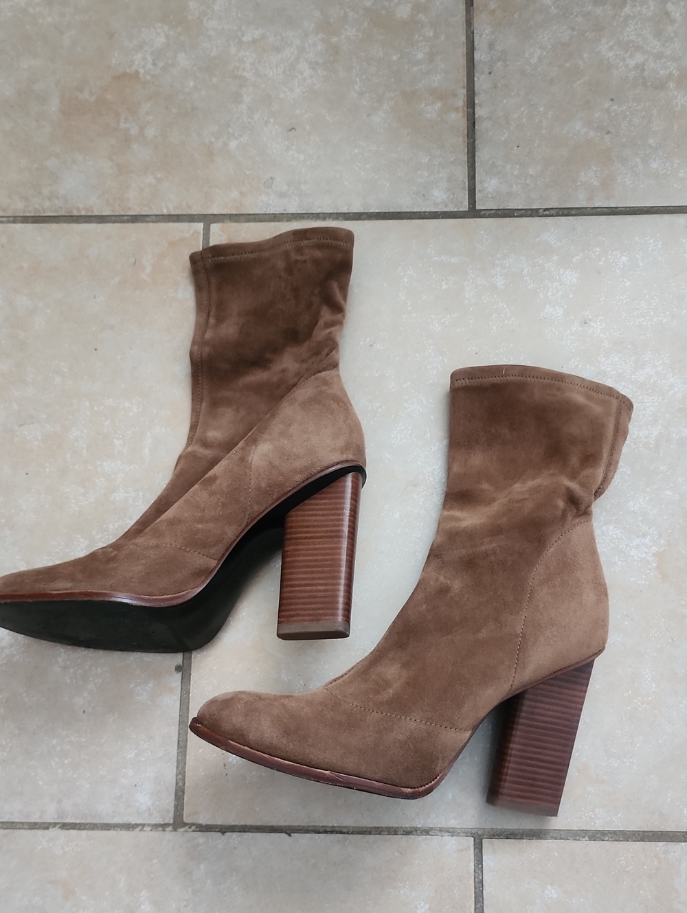 Alexander Wang Brown Suede Boots Size 37.5 Fits US Size 7